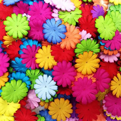 Flores de Papel Mulberry Daisy Coloridas