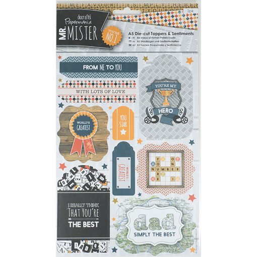 Papermania Die-Cut Mister Toppers & Sentiments