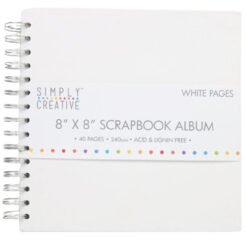 Simply Creative Álbum Scrapbook Branco 20x20cm