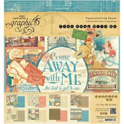 Graphic 45 Papel de Scrapbooking Come Away With Me 20x20cm