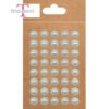 Meias Pérolas Flor Marfim 8mm – 40 pcs