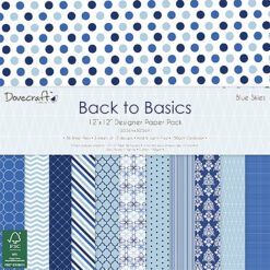 Dovecraft Papel de Scrapbooking Blue Skies 30x30cm