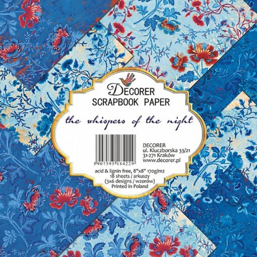 Decorer Papel de Scrapbooking The Whispers of the Night 20x20cm