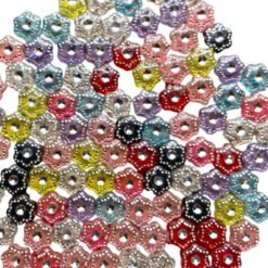 Brilhantes Hexagonais 7mm – 100 pcs
