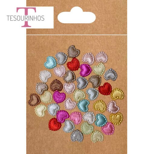 Corações Coloridos 10mm – 45 pcs