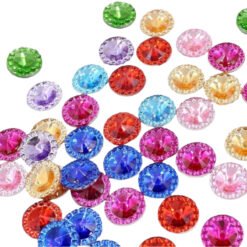 Brilhantes Sortidos Base Plana 8mm – 220 pcs