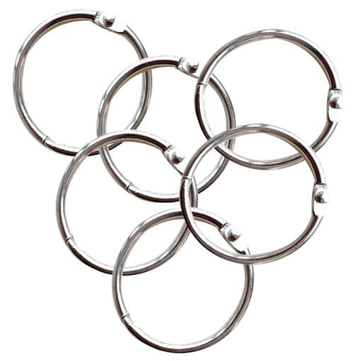 Aneis de Metal Prata 30mm - 6 pcs