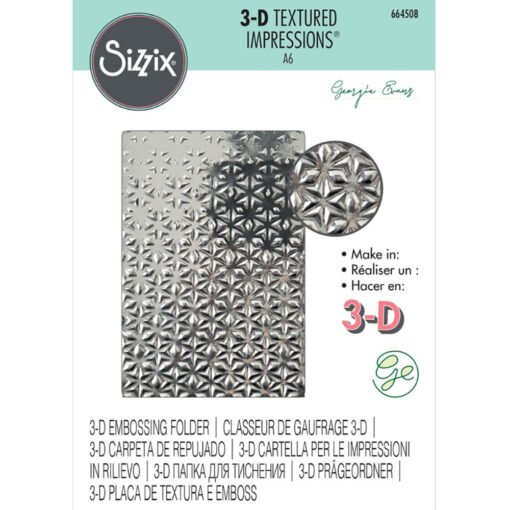 Sizzix 3D Placa de Embossing Star Fall