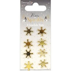 Dovecraft Brads Flocos de Neve Time to Sparkle