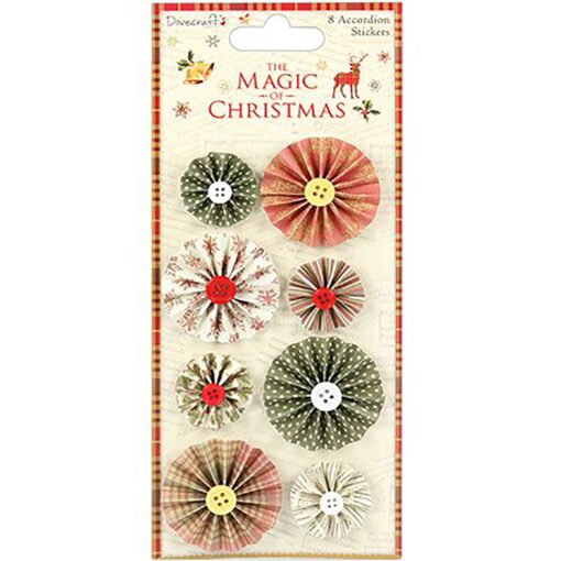 Dovecraft Rosetas Adesivas The Magic of Christmas