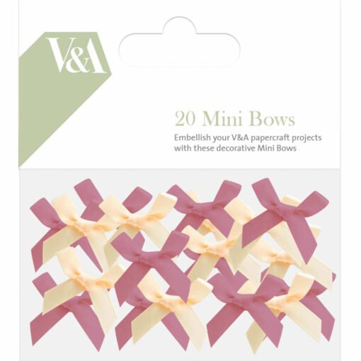 V&A Mini Laços Rosa e Creme