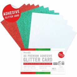 Dovecraft Cartolinas Glitter Adesivas A5 Festive