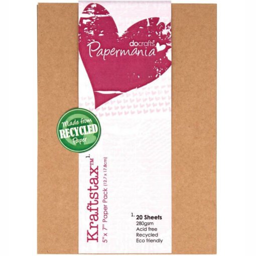 Papermania Pack 20 Cartolinas Kraft