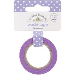 Doodlebug Design Washi Tape Lilac Swiss Dot