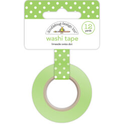 Doodlebug Design Washi Tape Limeade Swiss Dot