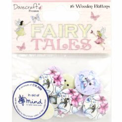 Dovecraft Botões de Madeira Fairy Tales