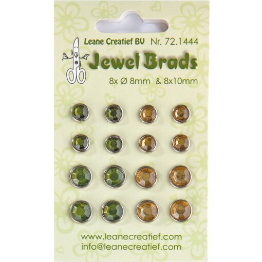 Leane Creatief Jewel Brads Green & Gold