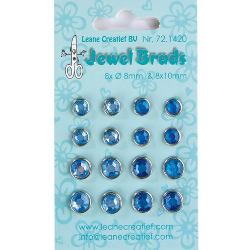 Leane Creatief Jewel Brads Blue