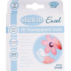 Stick It! Pontos Adesivos 3D Transparentes Pequenos