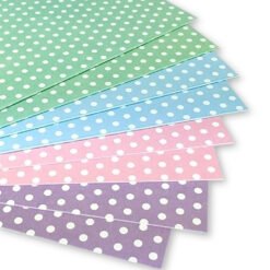 Dovecraft 8 Cartões & Envelopes Pastel Polka