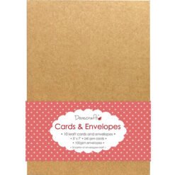 Dovecraft 10 Cartões & Envelopes Kraft