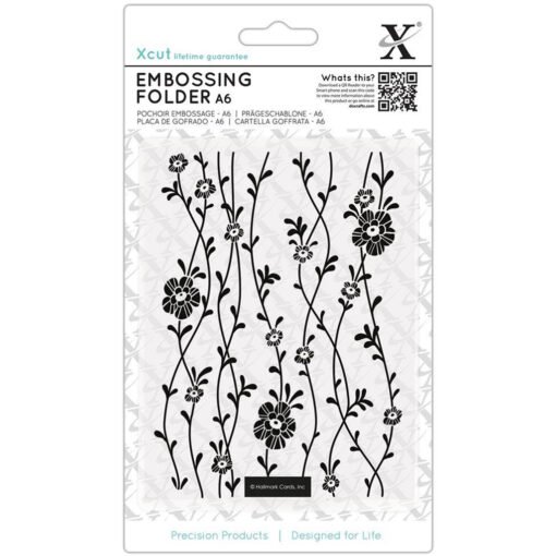 Xcut Placa de Embossing Blossom Vines