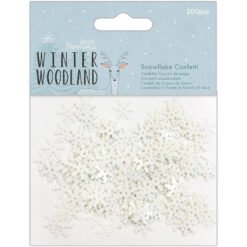 Papermania Confetis Snowflake Winter Woodland