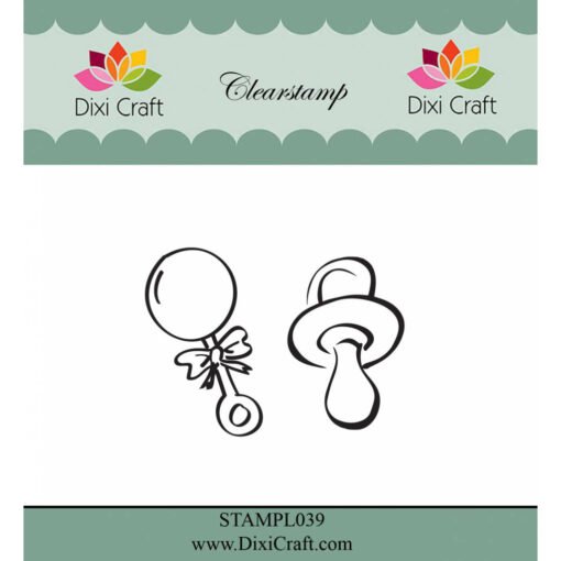 Dixi Craft Conjunto de 2 Carimbos Chupeta e Guizo