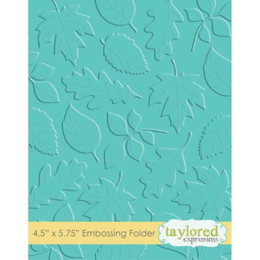 Taylored Expressions Placa de Embossing Scattered Leaves