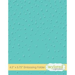 Taylored Expressions Placa de Embossing Raindrops