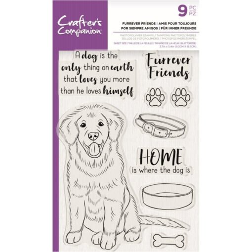 Crafter's Companion Carimbos Transparentes Furrever Friends