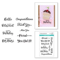 Spellbinders Carimbos Simple Sentiments