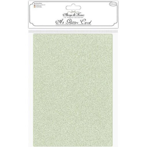 Pack de 10 Cartolinas Glitter A4 Always & Forever – Verde