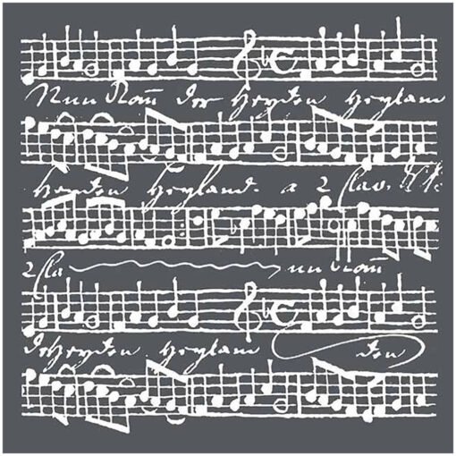 Stamperia Thick Stencil Music Scores