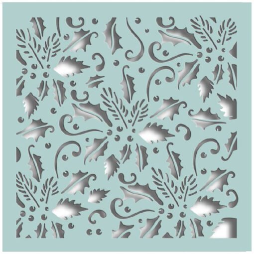 Polkadoodles Stencil Holly Flourish