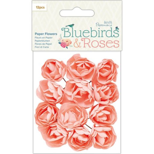 Papermania Flores de Papel Bluebirds & Roses