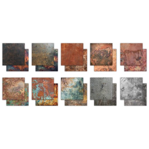 Craft Consortium Papel de Scrapbooking Metal Textures