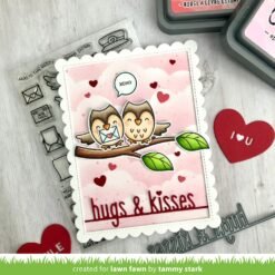 Lawn Fawn Cortantes Hugs & Kisses Line Border