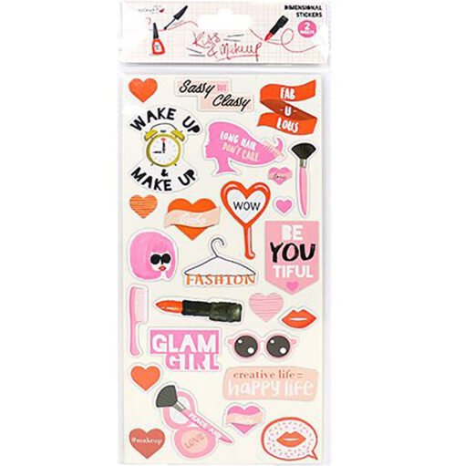 Dovecraft Stickers Kiss & Makeup
