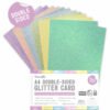 Dovecraft Cartolinas Glitter A4 Dupla Face Rainbow Pastels