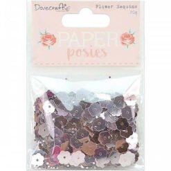 Dovecraft Lantejoulas Flores Paper Posies