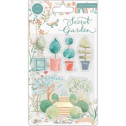 Craft Consortium Carimbos Transparentes Secret Garden Topiary