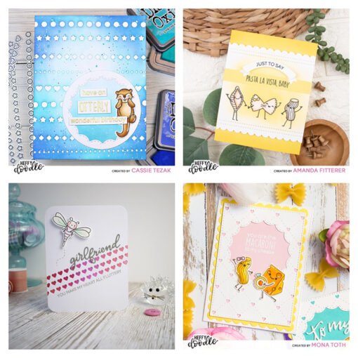 Heffy Doodle Cortantes Lovely Little Borders