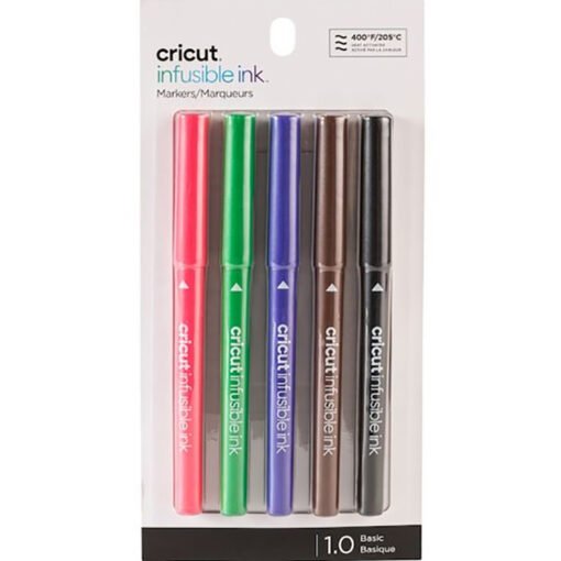 Cricut Set de 5 Marcadores Infusible Ink Básicos Ponta Média