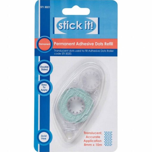 Stick It! Recarga Rolo Adesivo Permanente Pontos