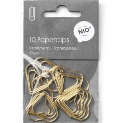 Nio Clips Coração Dourado