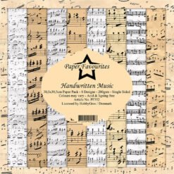 Paper Favourites Papel de Scrapbooking Handwritten Music 30x30cm