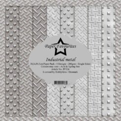 Paper Favourites Papel de Scrapbooking Industrial Metal 30x30cm