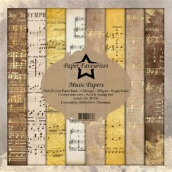 Paper Favourites Papel de Scrapbooking Music Papers 30x30cm