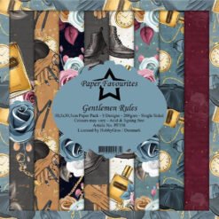 Paper Favourites Papel de Scrapbooking Gentlemen Rules 30x30cm